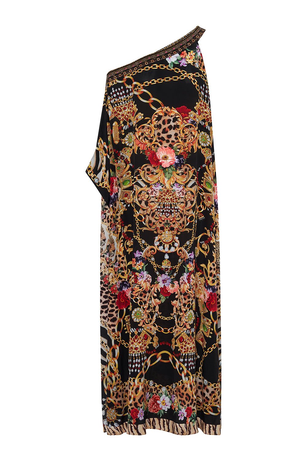 ONE SHOULDER KAFTAN WITH NECKBAND A NIGHT IN THE 90S