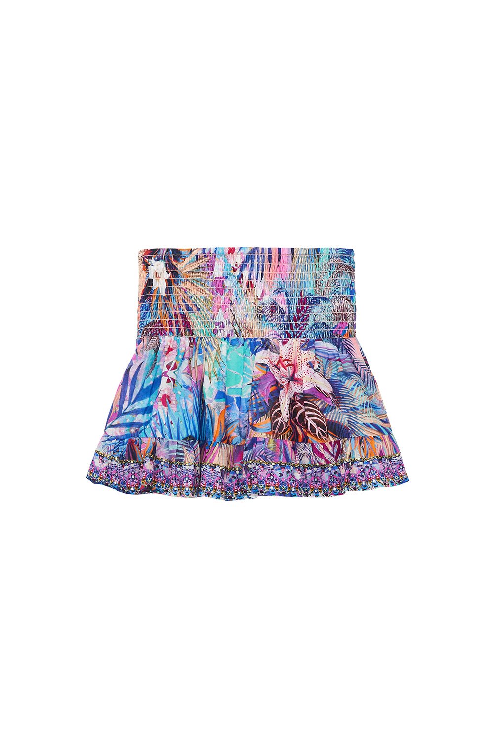 KIDS SHIRRING WAIST SKIRT 12-14 SOUTH BEACH SUNRISE