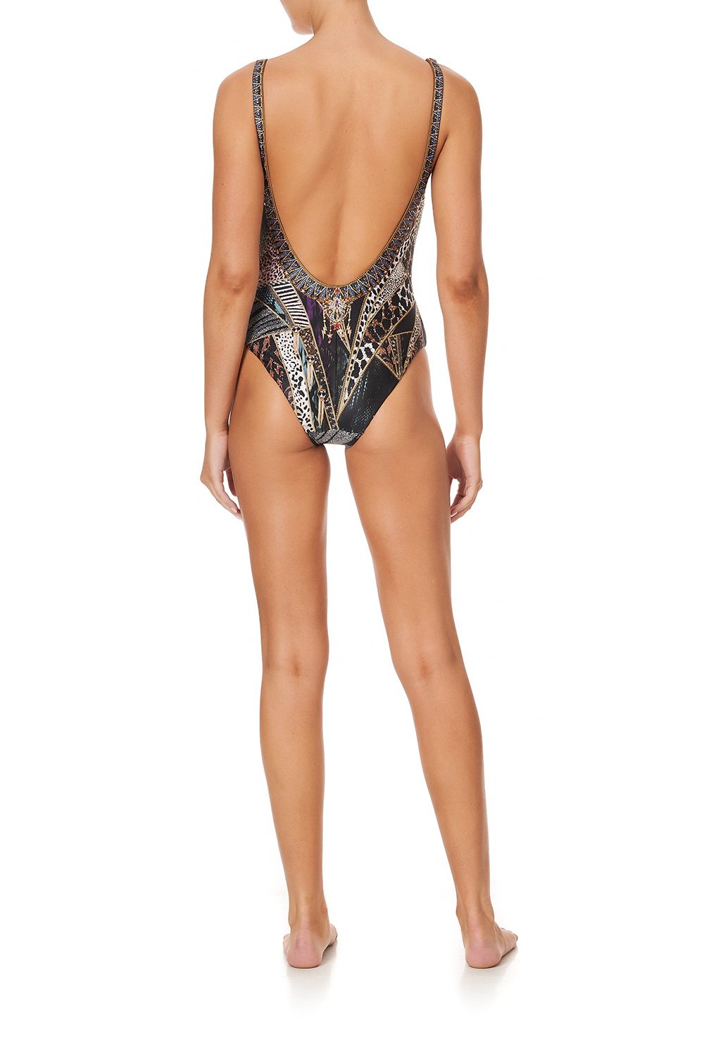 SCOOP ONE PIECE WITH TRIM LADY STARDUST