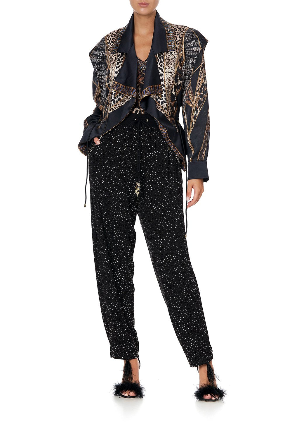 VEST DETAIL JACKET WITH REMOVABLE SLEEVE LADY STARDUST