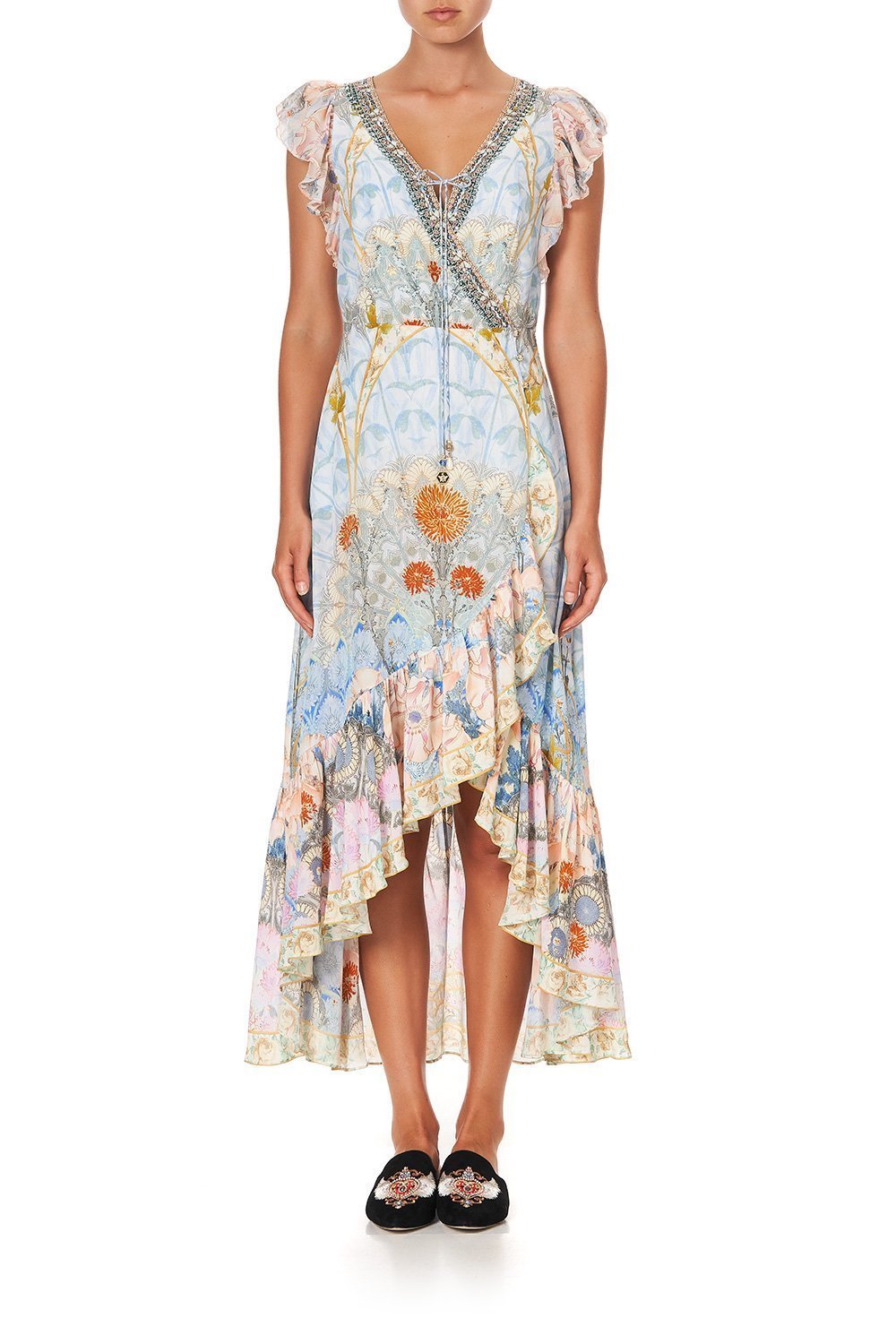 RUFFLE WRAP DRESS MORRIS MUSE