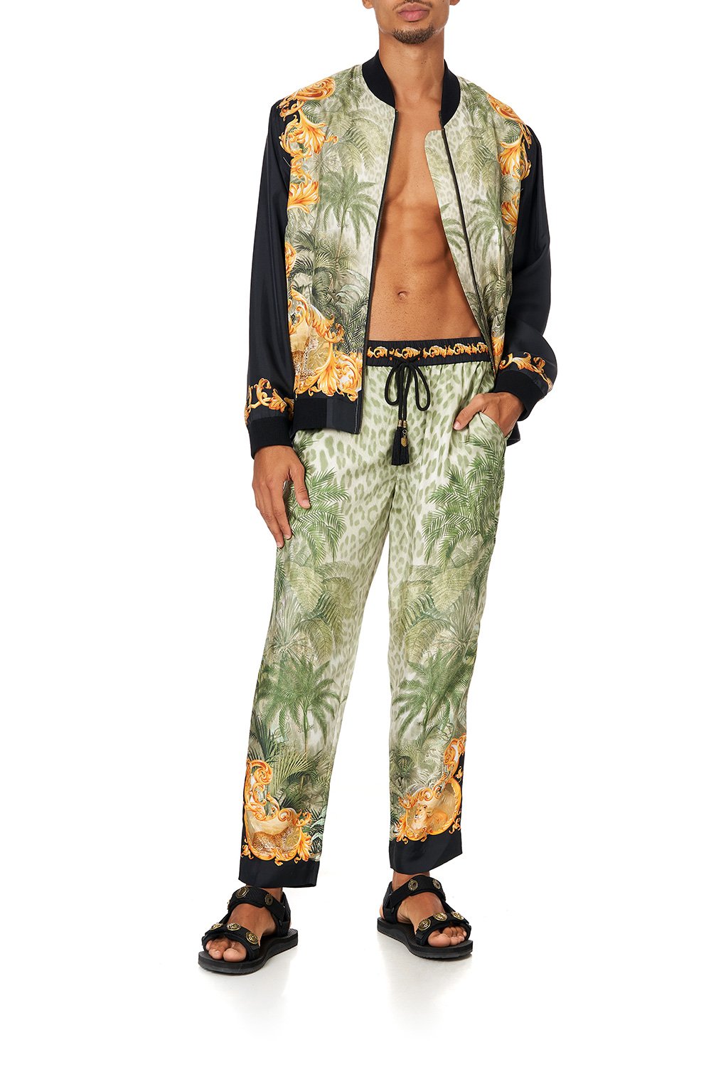 STRAIGHT LEG ELASTICATED WAIST PANT PALAZZO OF PALMS