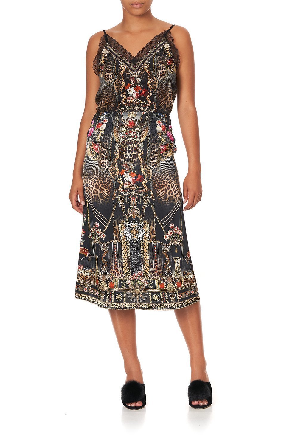 SLIP MIDI SKIRT GOTHIC GODDESS