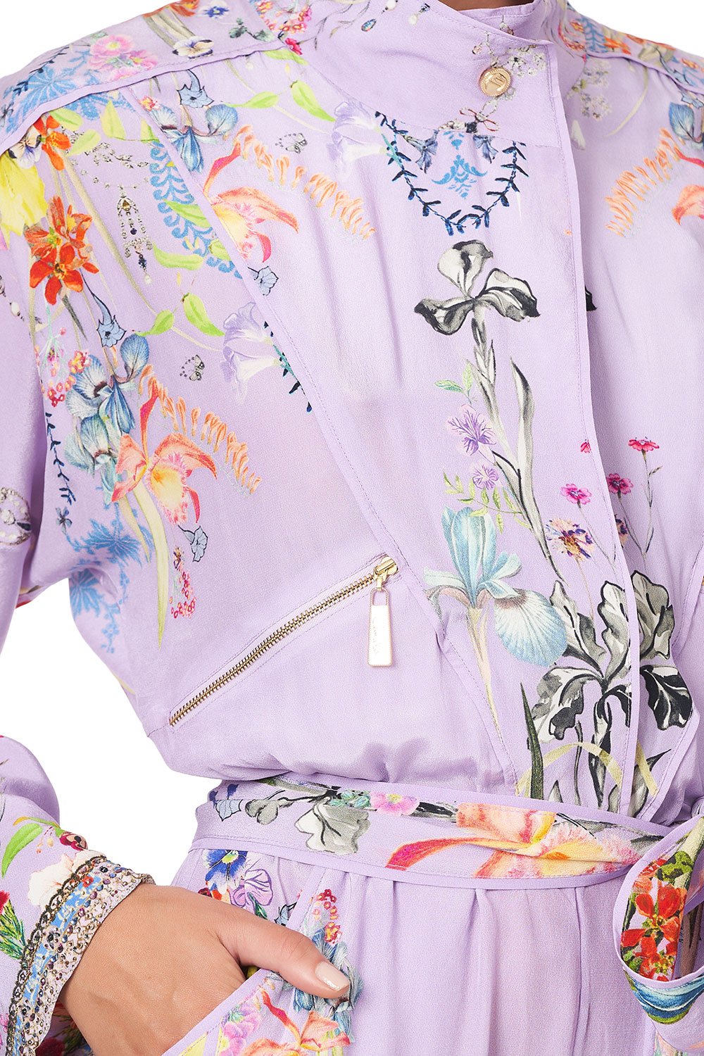 ZIP FRONT PANEL JUMPSUIT AT FIRST SIGHT