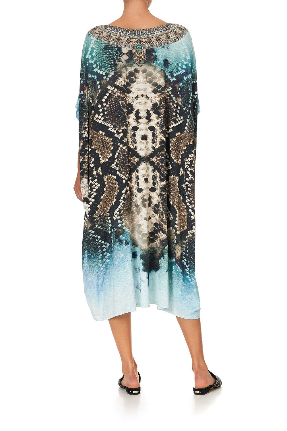 ROUND NECK LOUNGE KAFTAN PREY