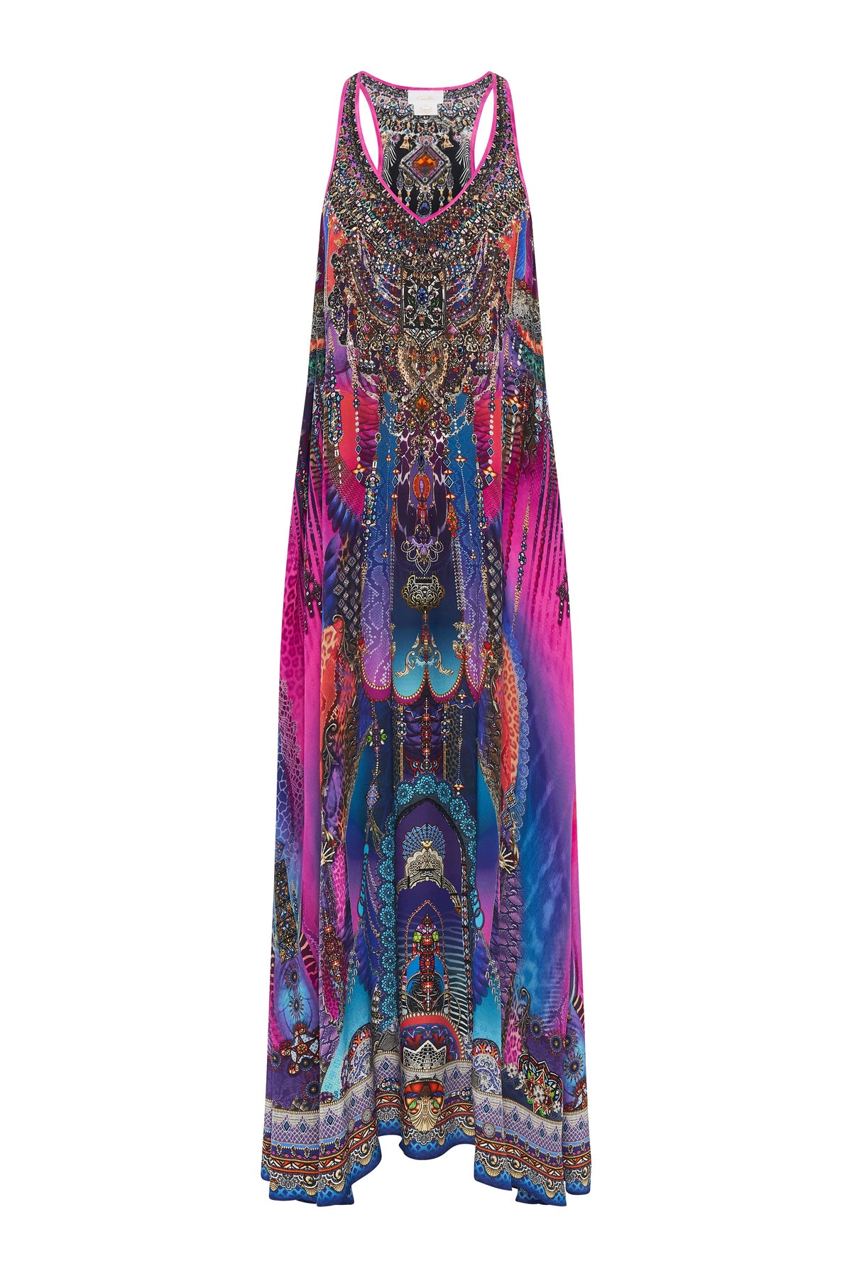 V NECK RACERBACK DRESS MIDNIGHT MADNESS