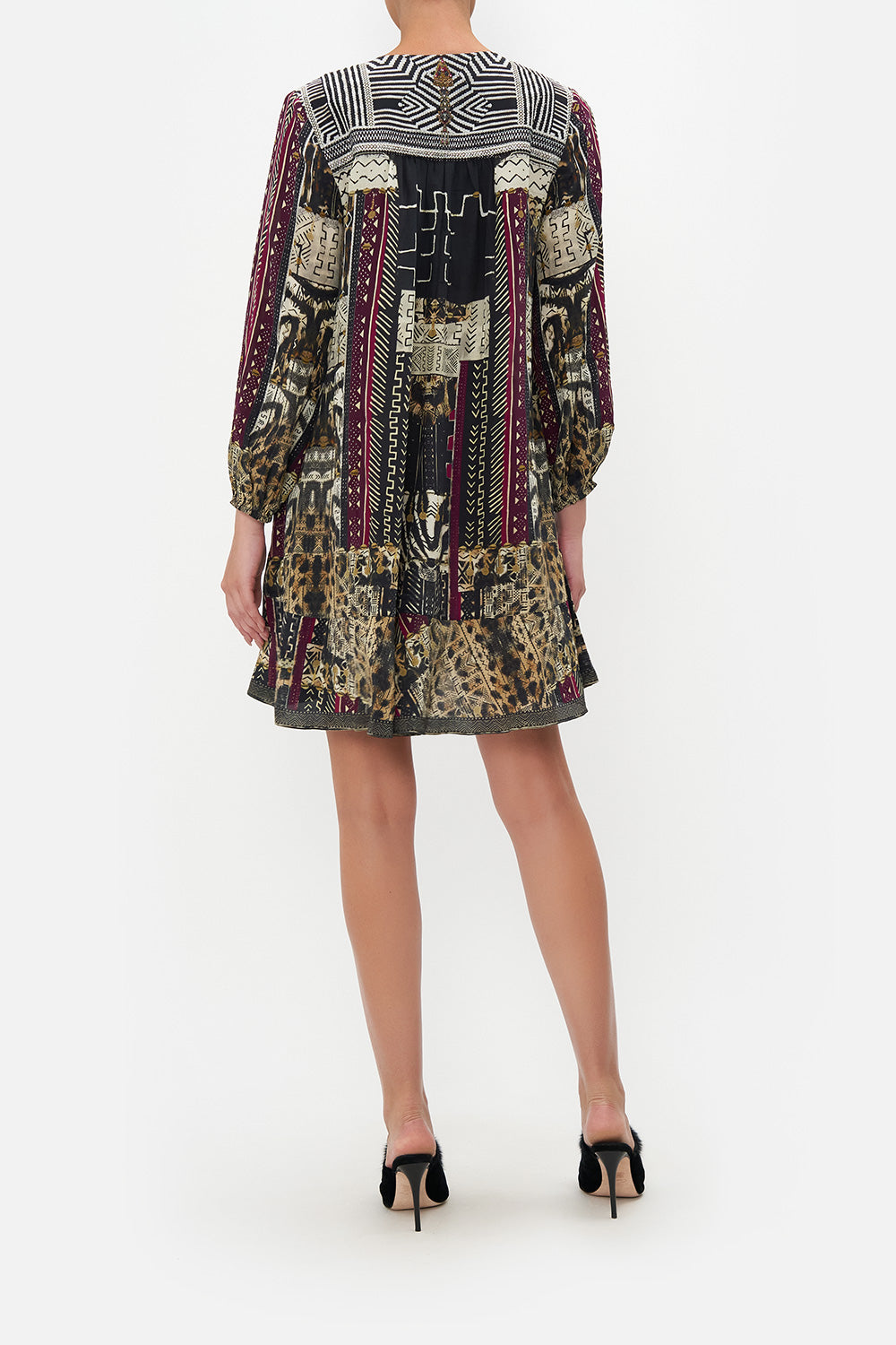 BUTTON UP DRESS WITH YOKE DESERT DREAMS