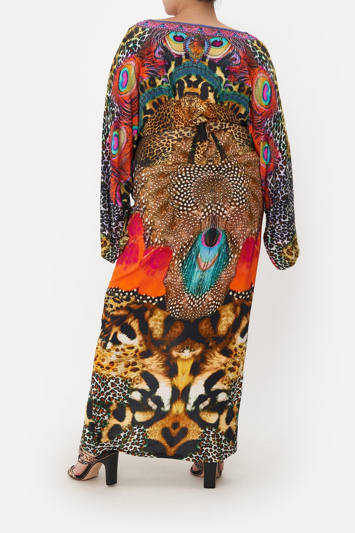 LONG SPLIT FRONT TWIST DRESS XANADU RISING