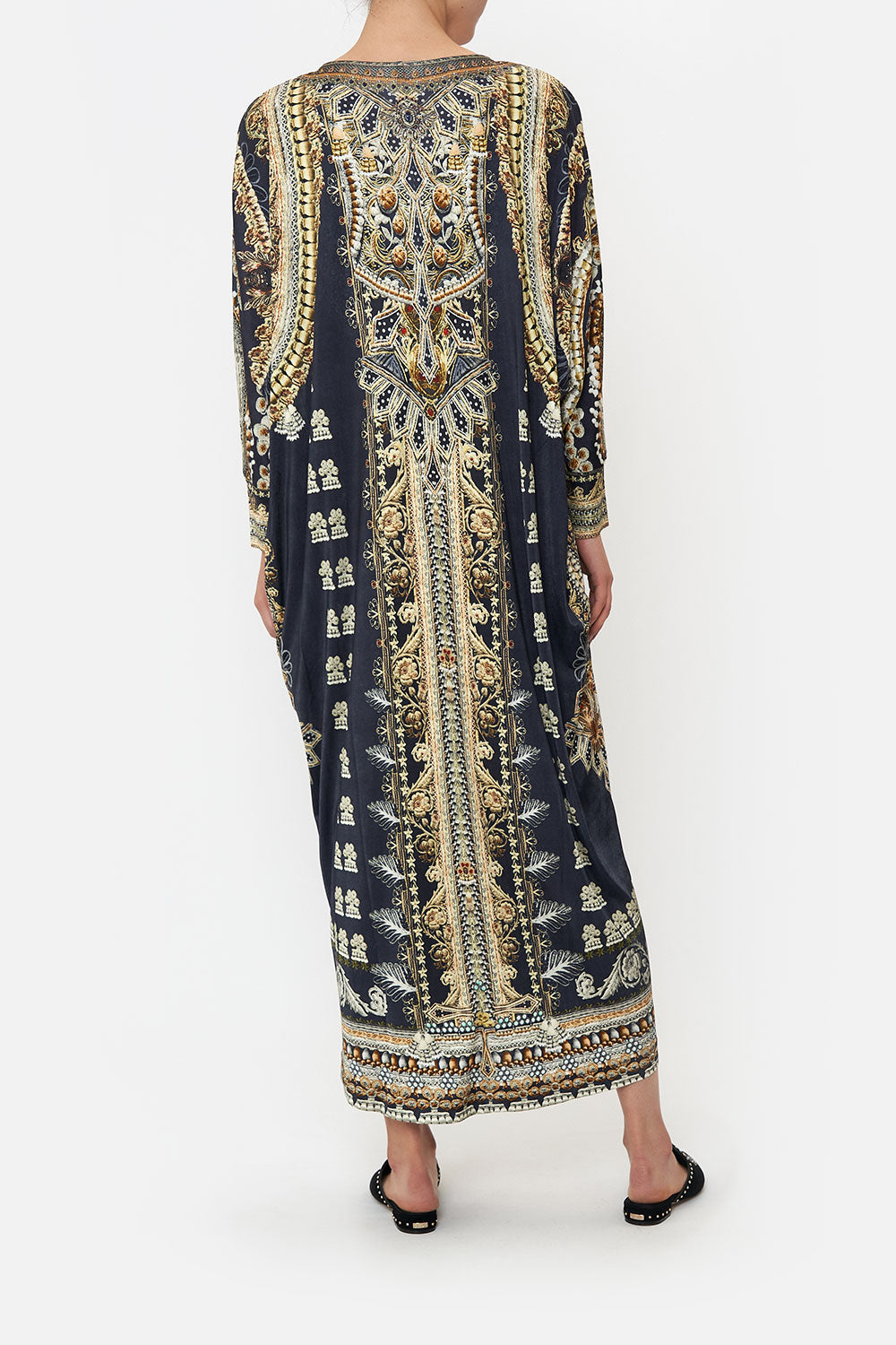 WOVEN CUFF JERSEY KAFTAN ITS ALL OVER TORERO