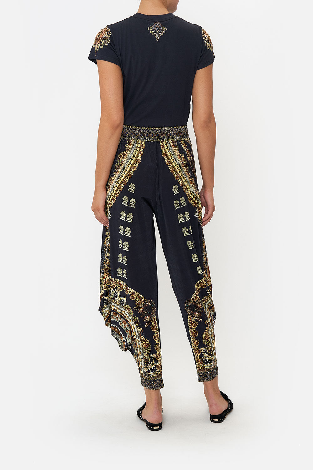 JERSEY DRAPE PANT WITH POCKET ITS ALL OVER TORERO