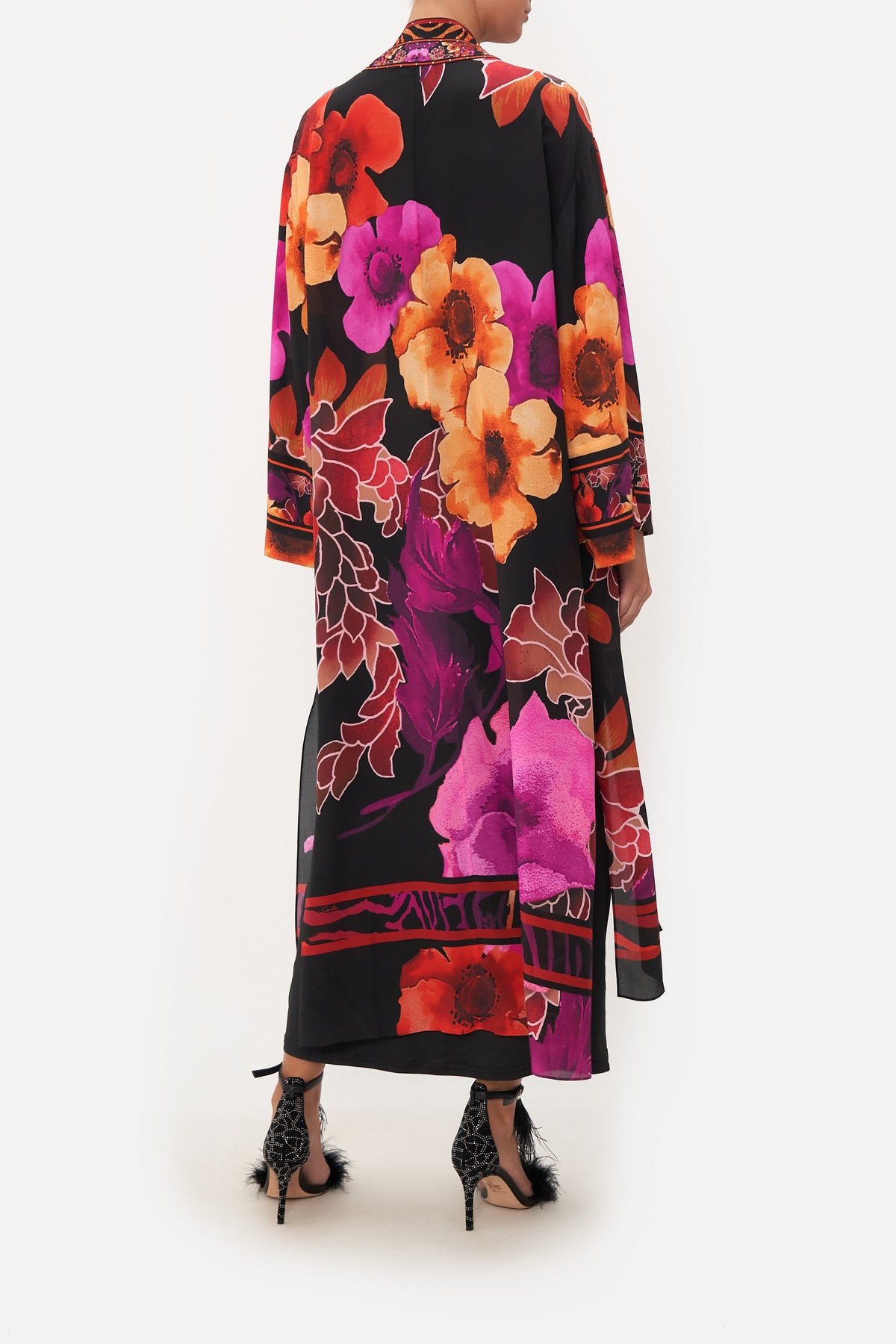 LONG LAYER WITH NECKBANDS MIDNIGHT POPPY