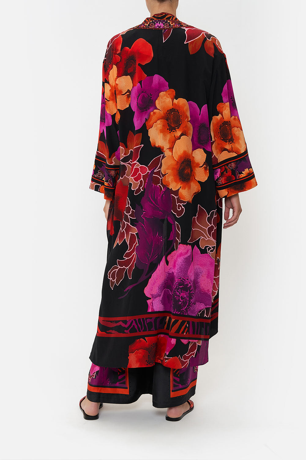 LONG LAYER WITH NECKBANDS MIDNIGHT POPPY