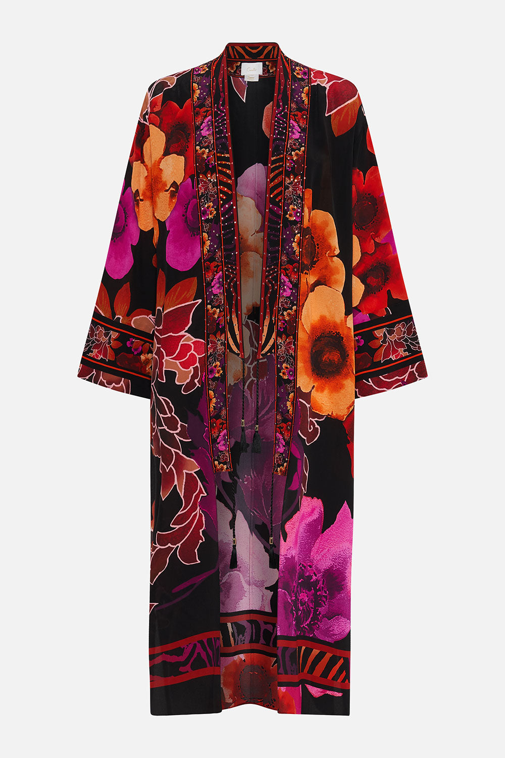 LONG LAYER WITH NECKBANDS MIDNIGHT POPPY