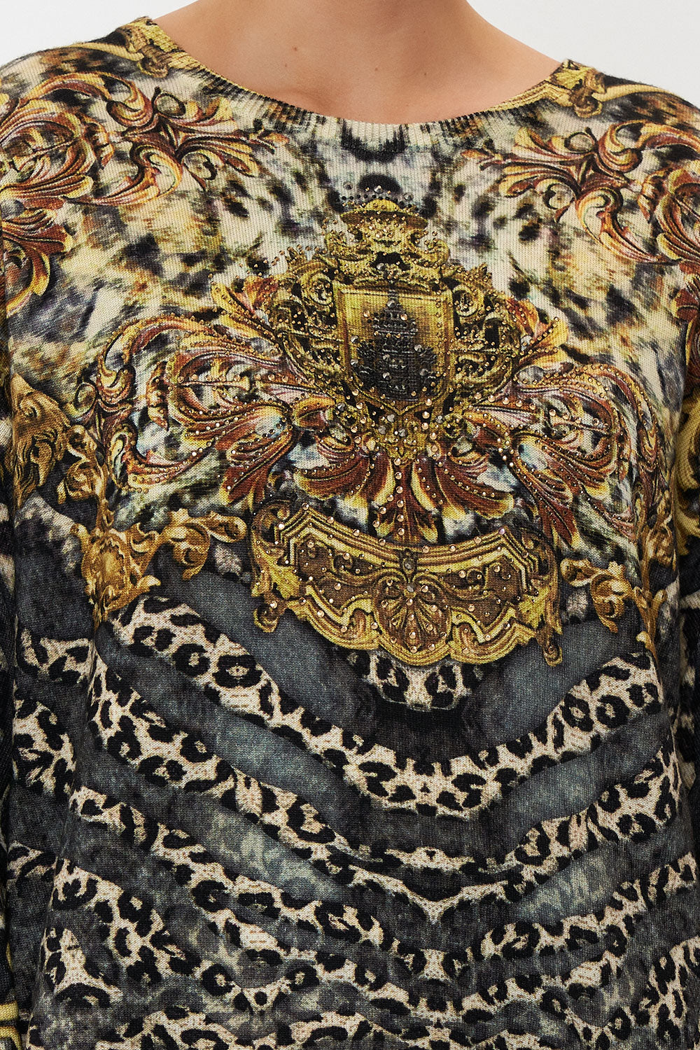 KNIT PRINTED JUMPER ARMADA