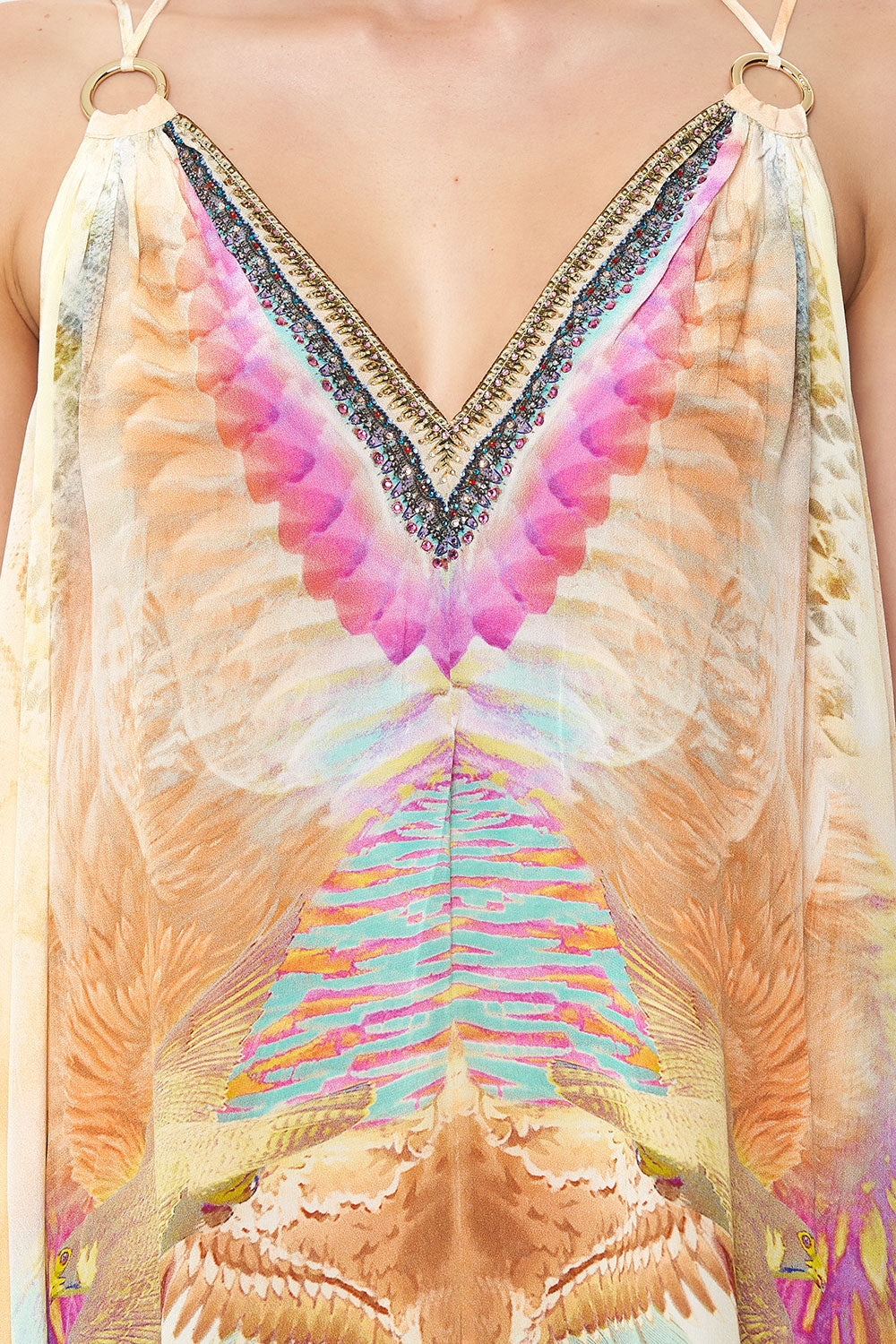 RING DETAIL STRAP DRESS TAKE FLIGHT