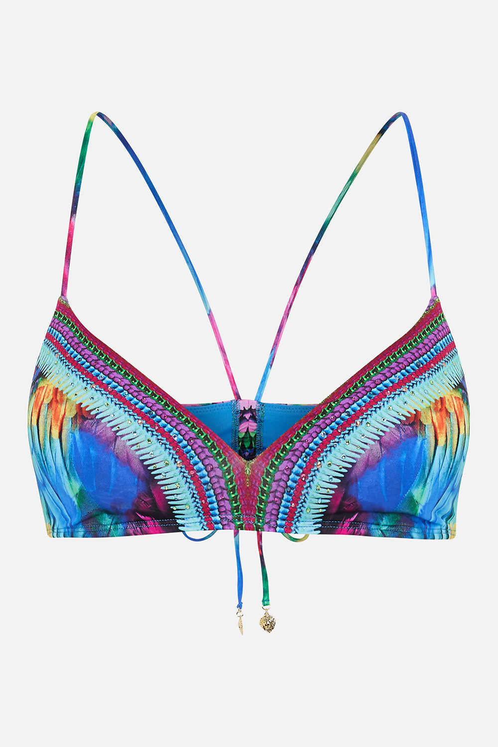 V NECK ROUCHED BACK CROP TOP AGE OF ASTERIA