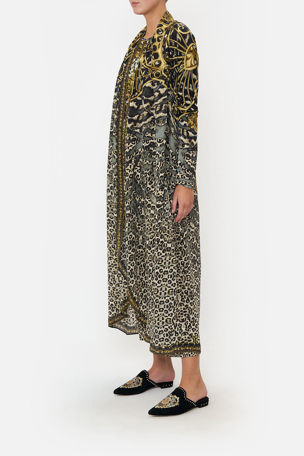 LONG CASUAL JACKET WITH POCKETS ARMADA