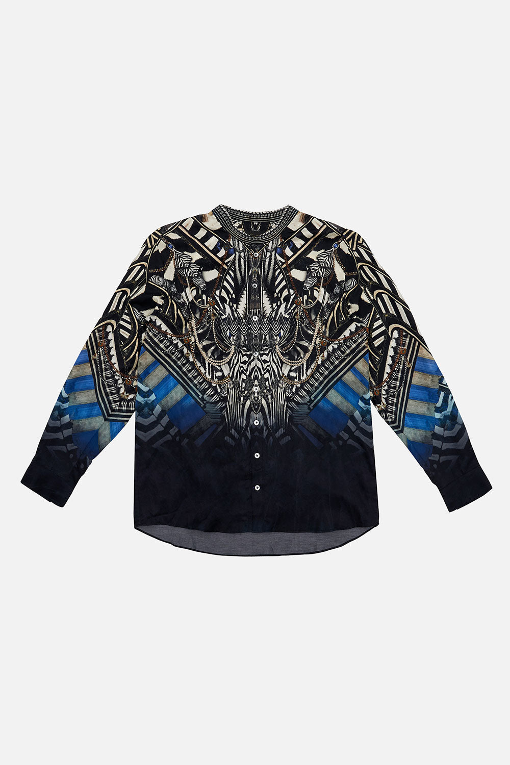 LONG SLEEVE MANDARIN COLLAR SHIRT KNIGHT OF THE WILD