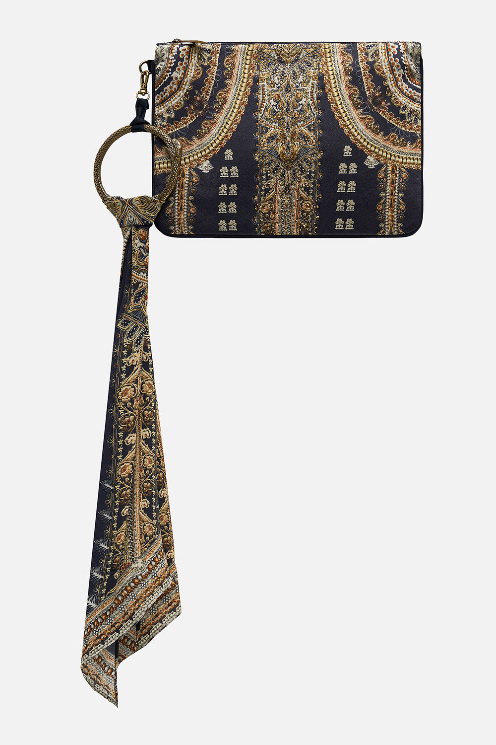 RING SCARF CLUTCH ITS ALL OVER TORERO