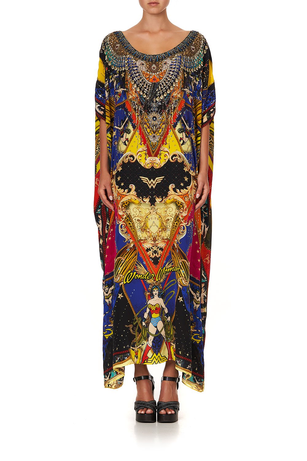 ROUND NECK KAFTAN WONDER WOMAN