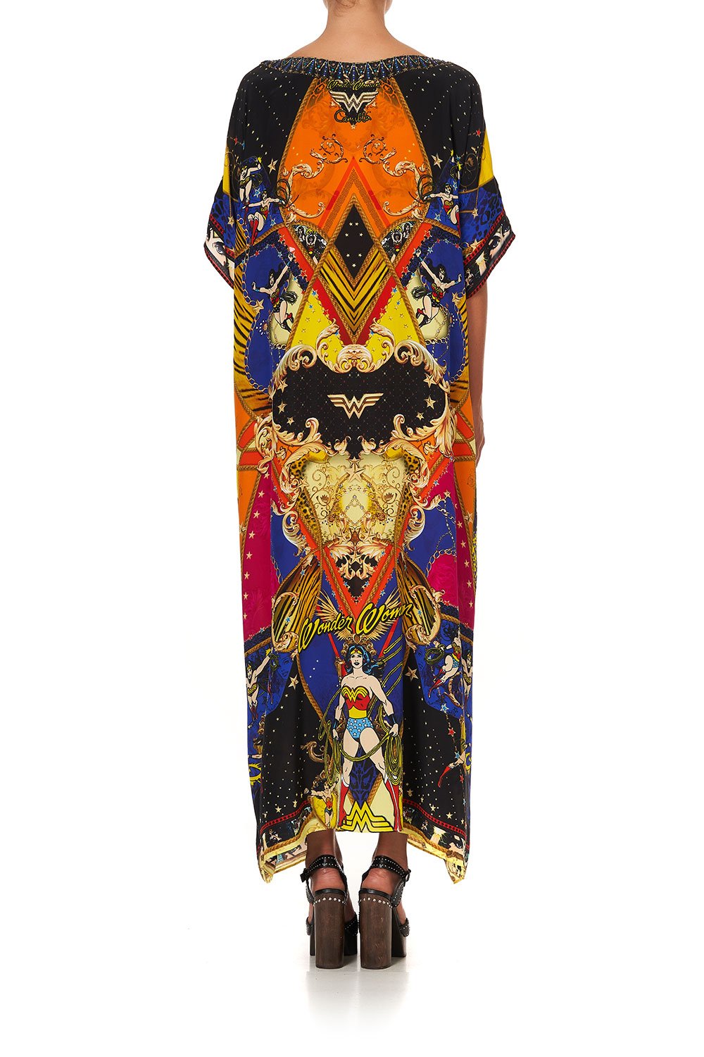 ROUND NECK KAFTAN WONDER WOMAN