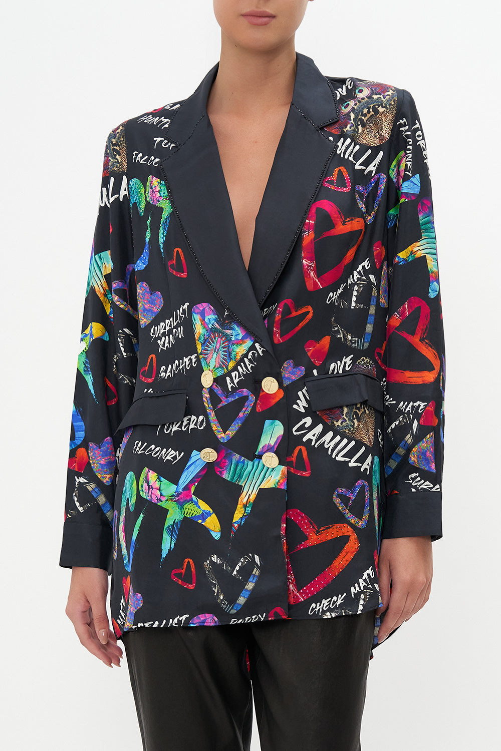 DOUBLE BREASTED SOFT JACKET TAGGED UP