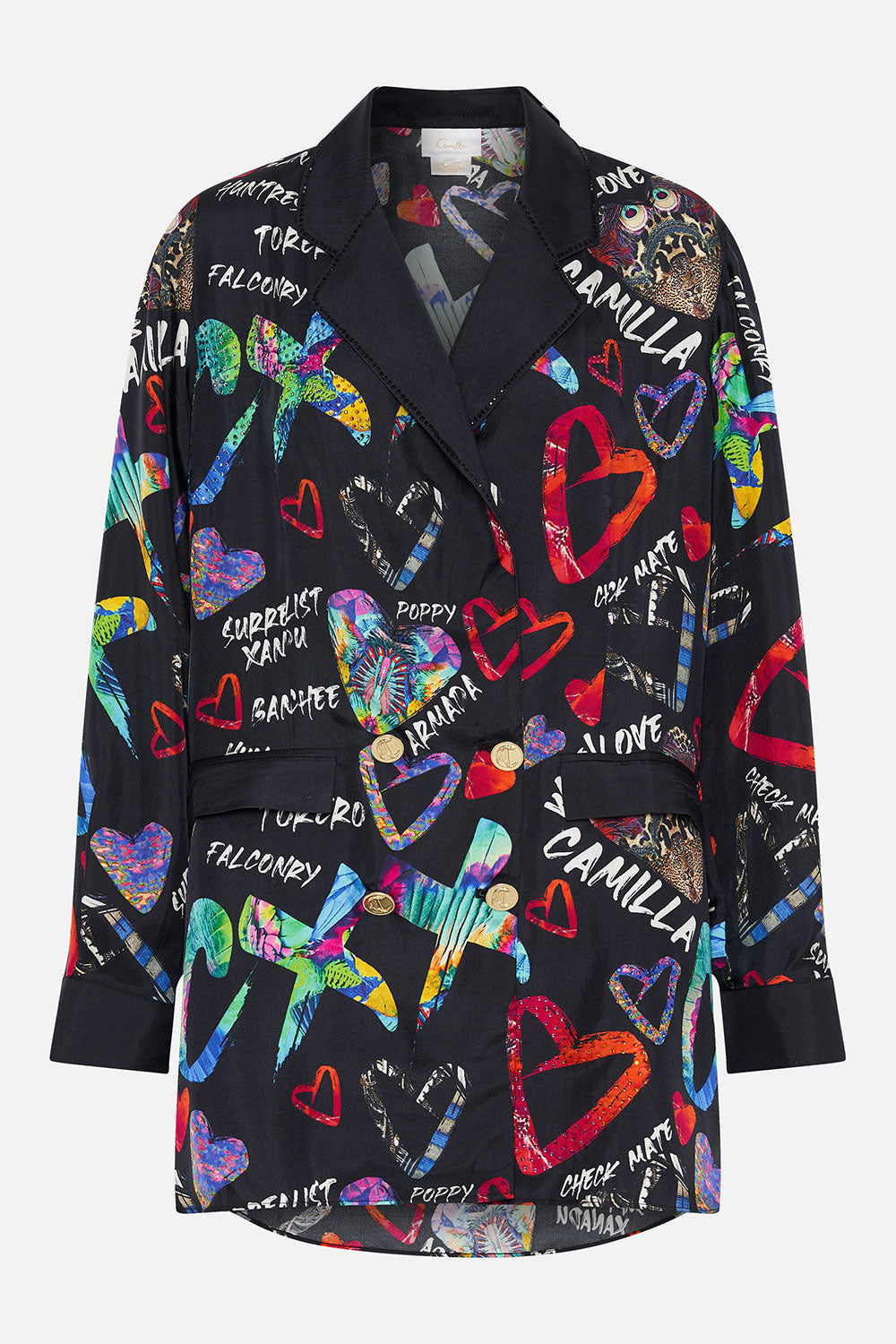 DOUBLE BREASTED SOFT JACKET TAGGED UP