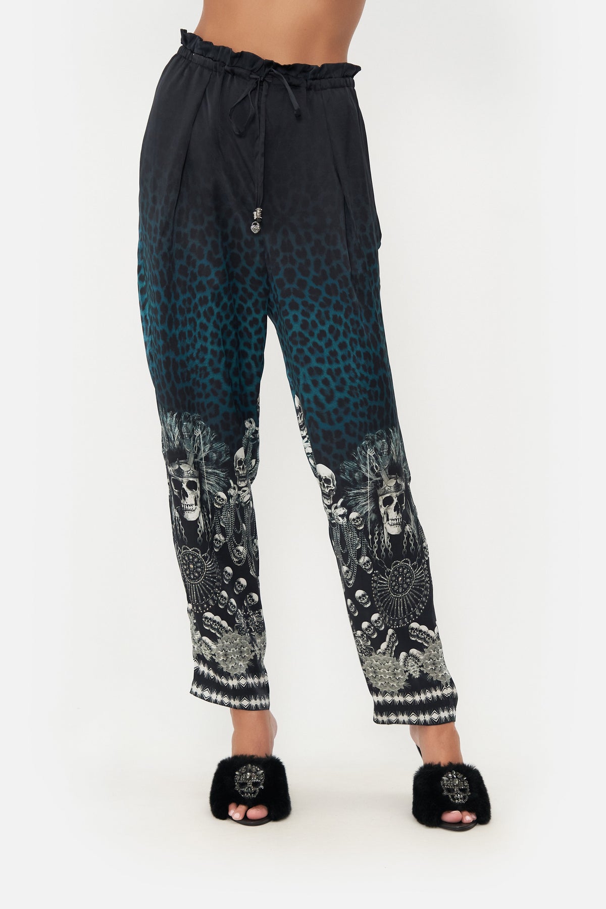 TUCK FRONT HAREM PANT ANIMAL ANARCHY