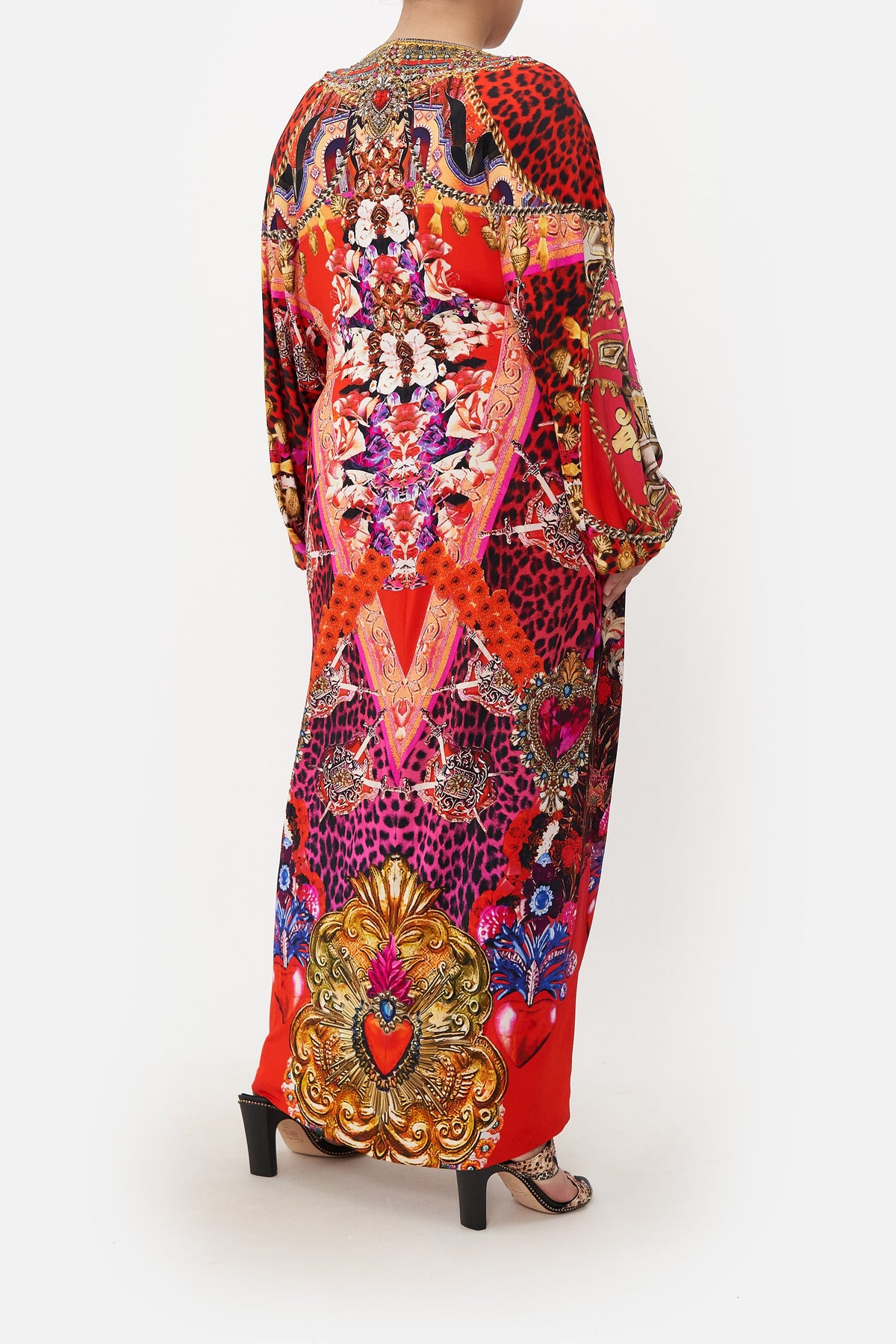 LONG SPLIT FRONT TWIST DRESS ARTESANIA MANIA