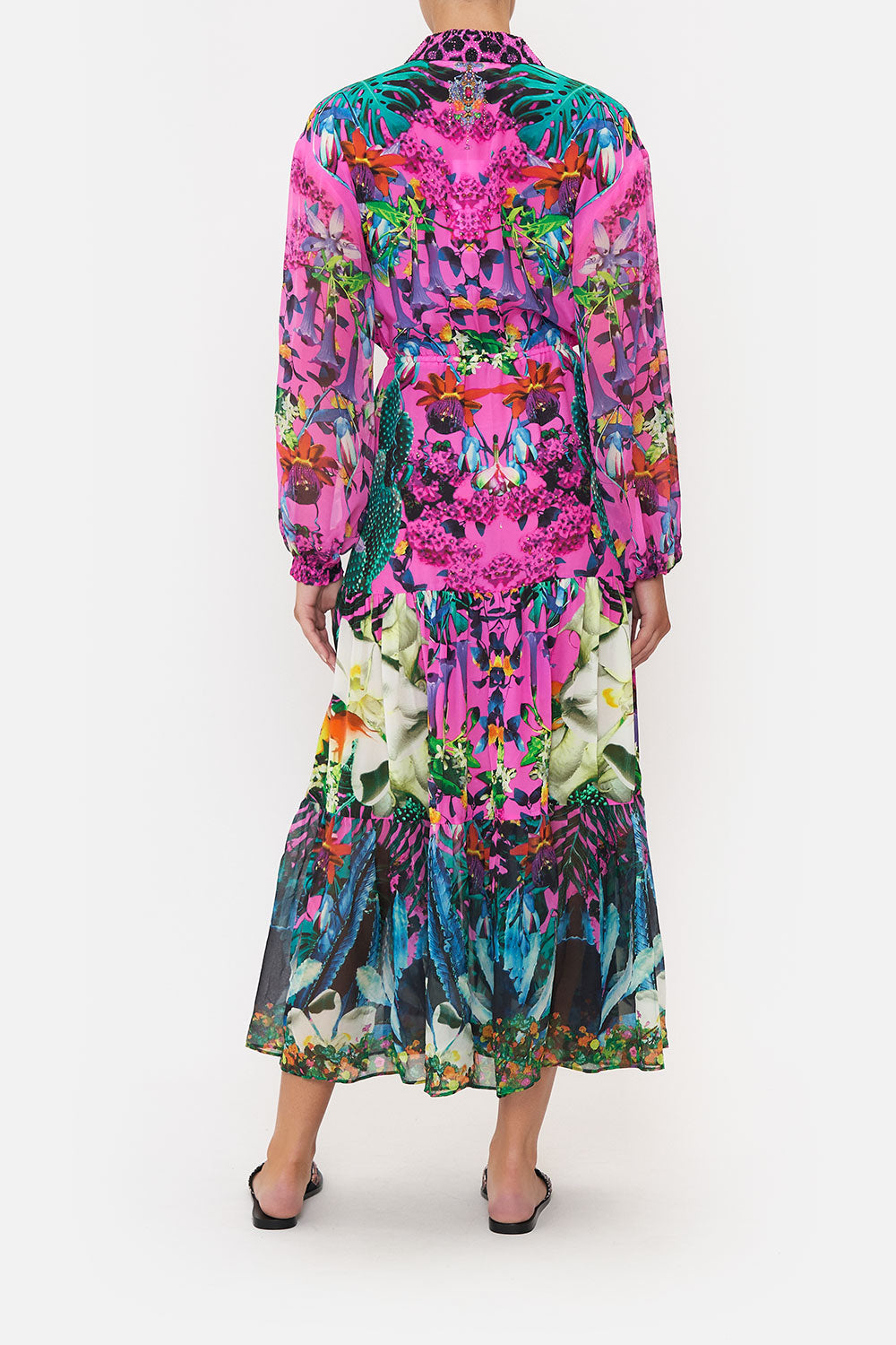 TIERED LONG SHIRT DRESS EXOTICA EROTICA