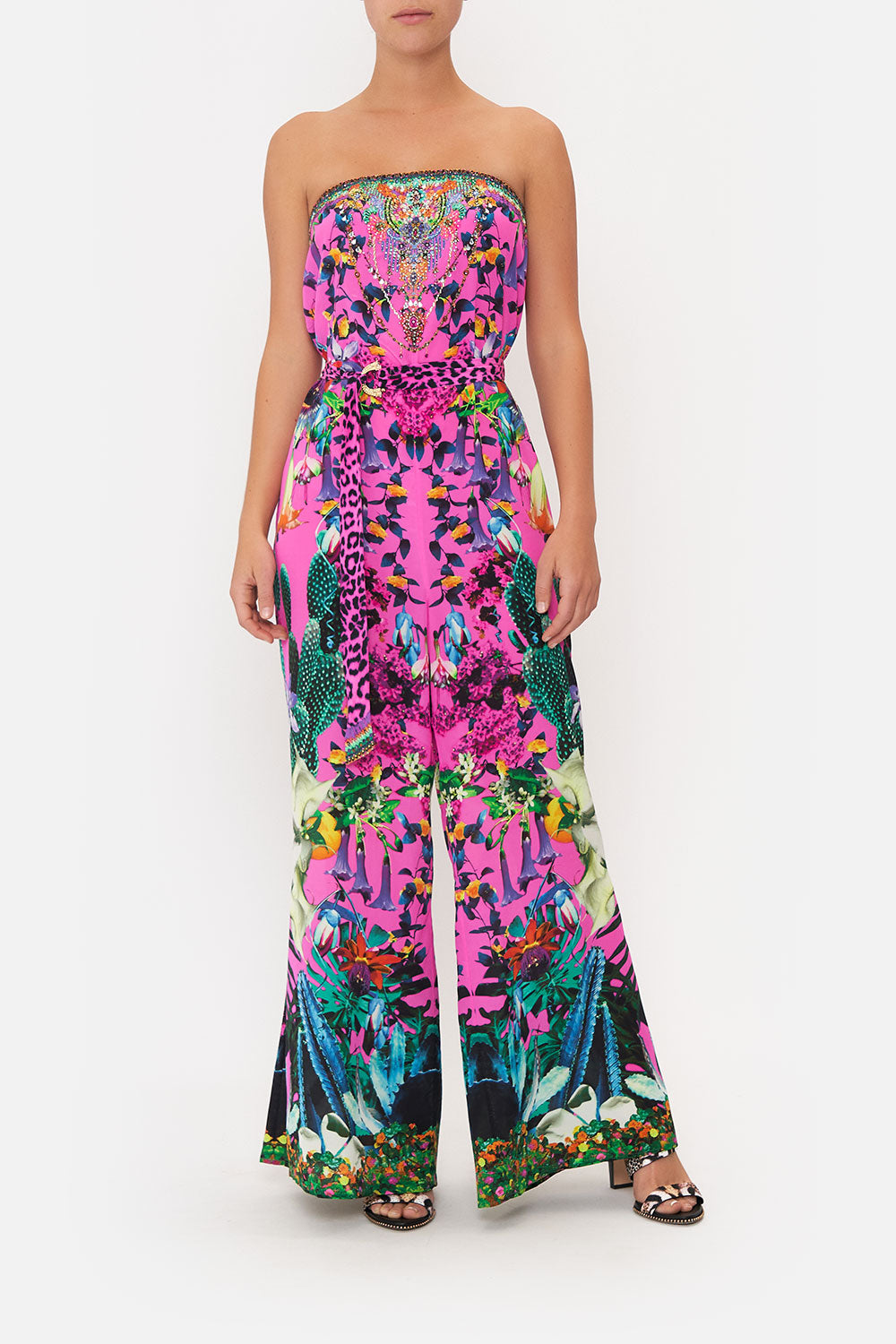 STRAPLESS JUMPSUIT WITH D RING BELT EXOTICA EROTICA