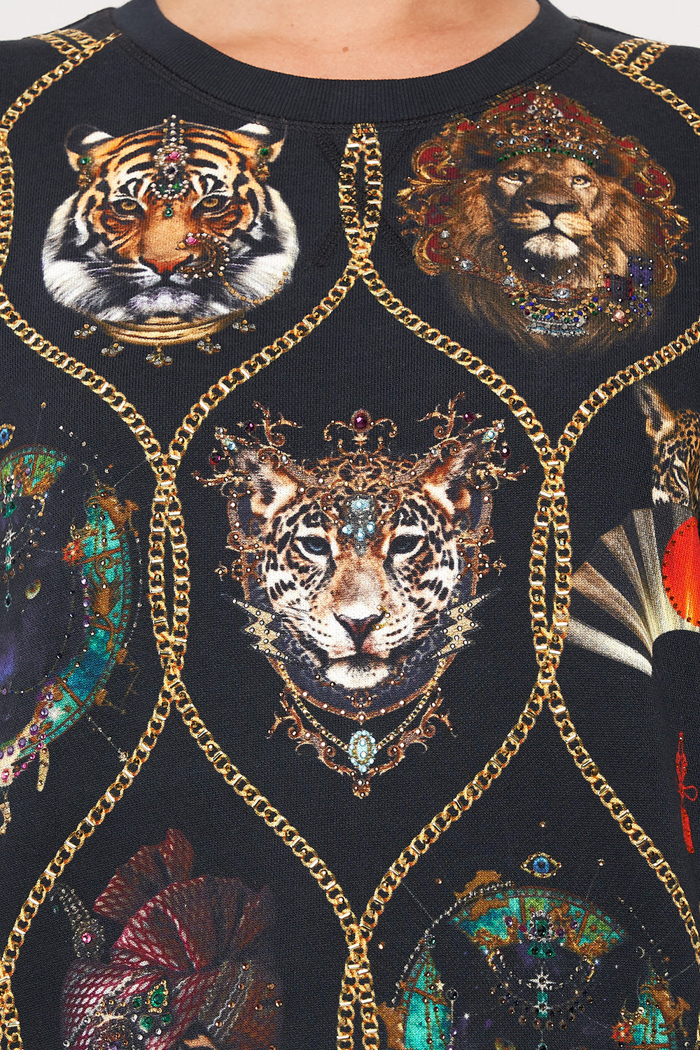 ROUND NECK SWEATER JAGGIS JEWELS