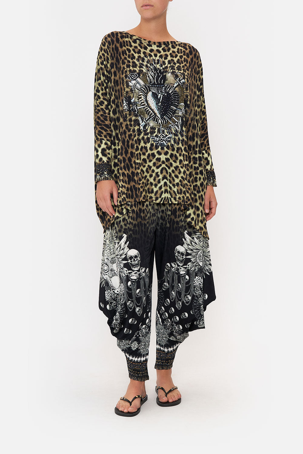 SCOOP NECK SLOUCH TEE ORDER OF DISORDER LOUNGE