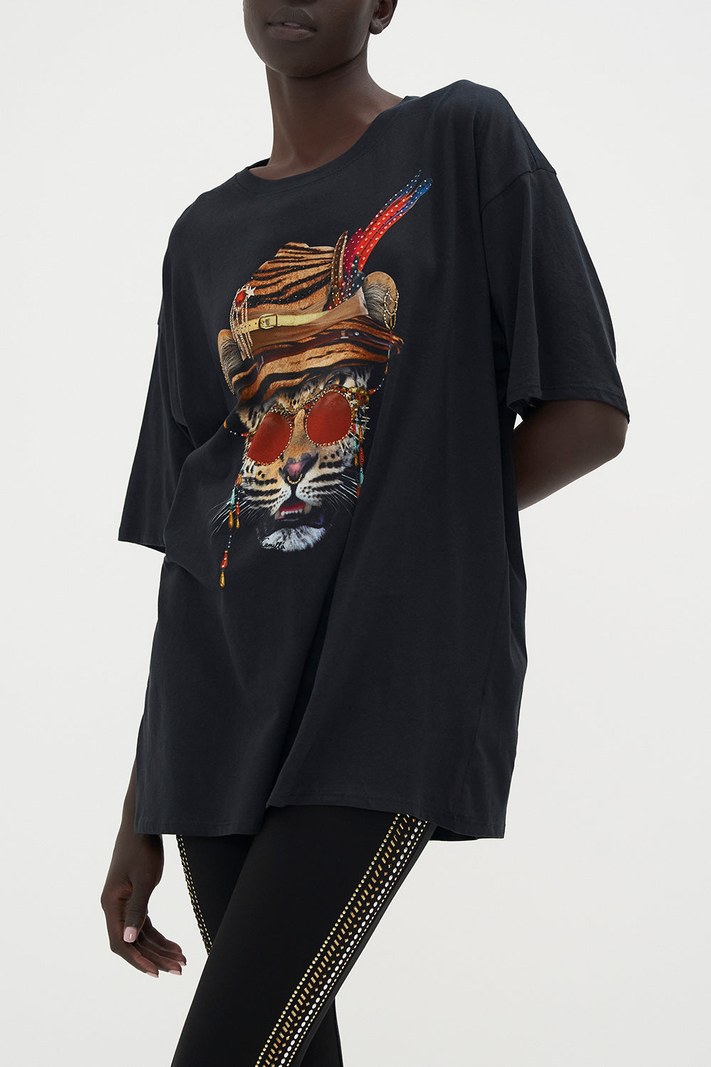 OVERSIZE BAND TEE NATURAL INSTINCT