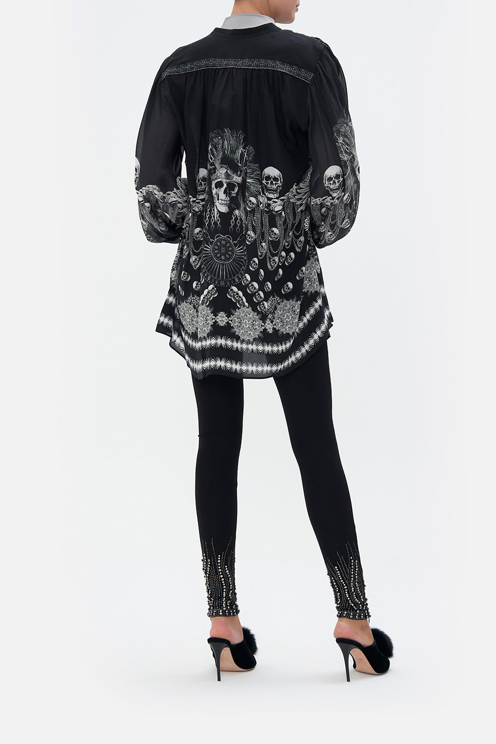 BLOUSON SLEEVE BLOUSE WITH YOKE ORDER OF DISORDER