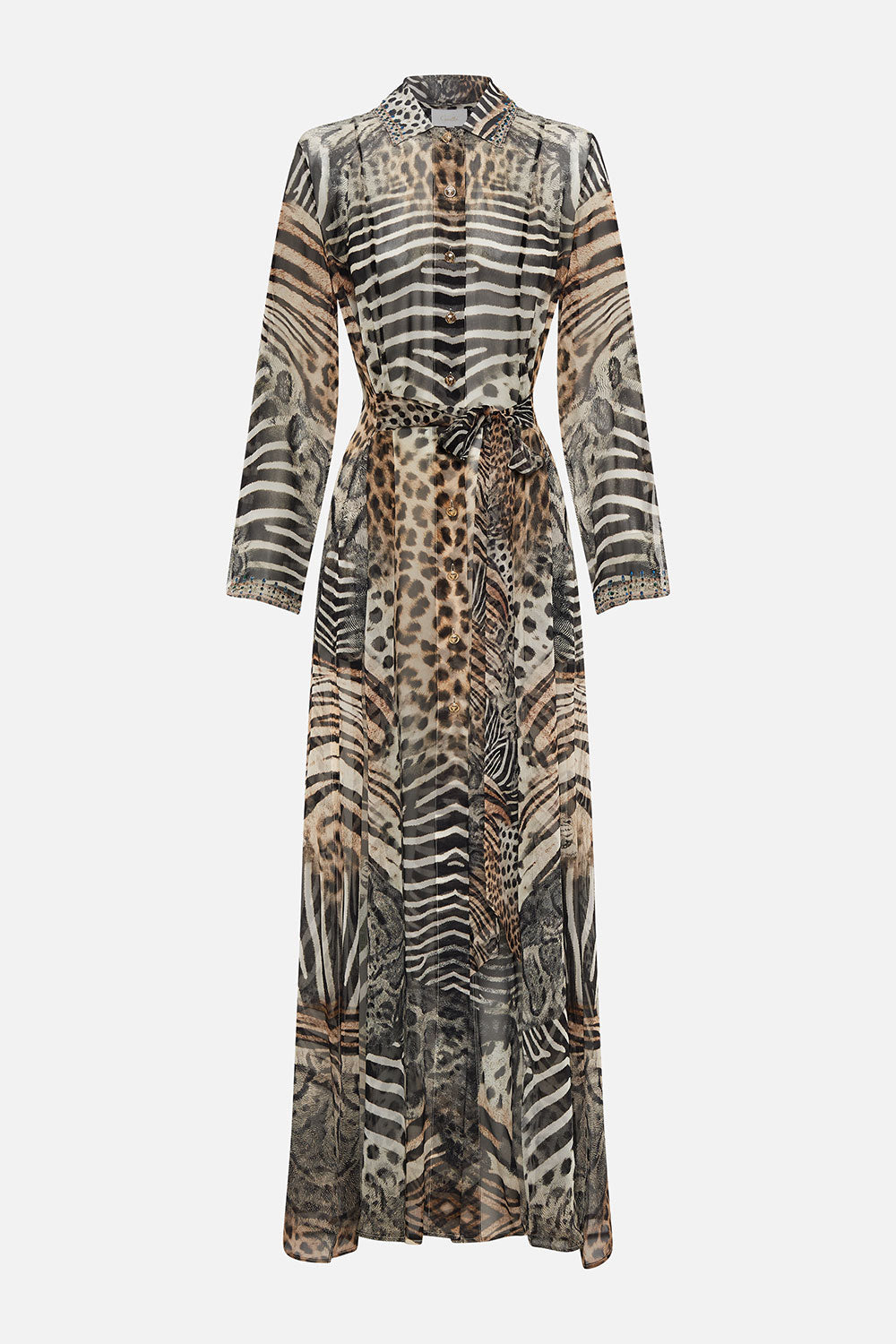 PRINTED TRENCH FOR THE LOVE OF LEO