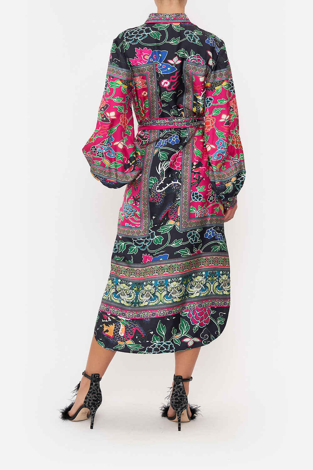 HIGH LOW MIDI SHIRT DRESS TWILIGHTS TOKEN