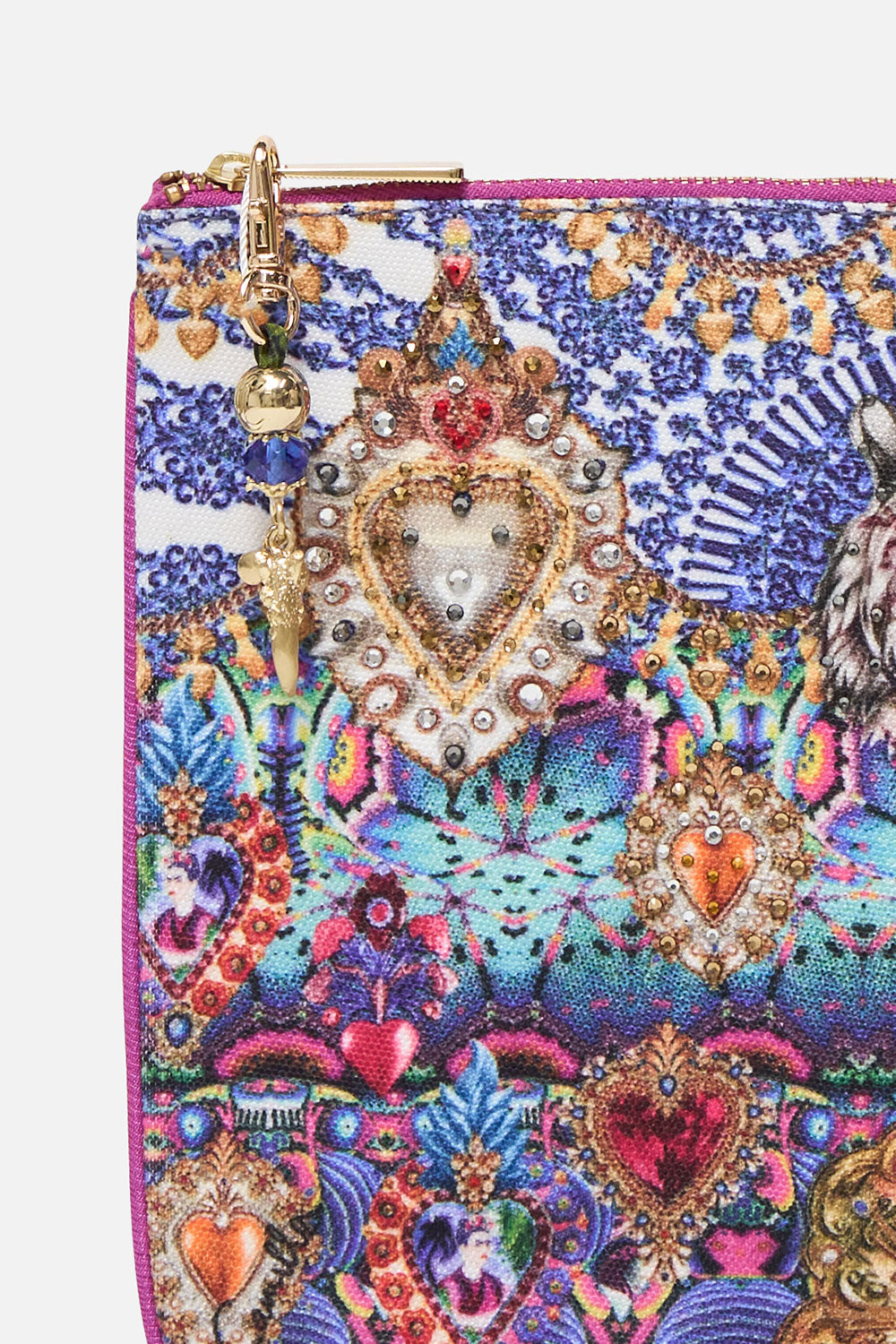 SMALL CANVAS CLUTCH LUCKY CHARMS