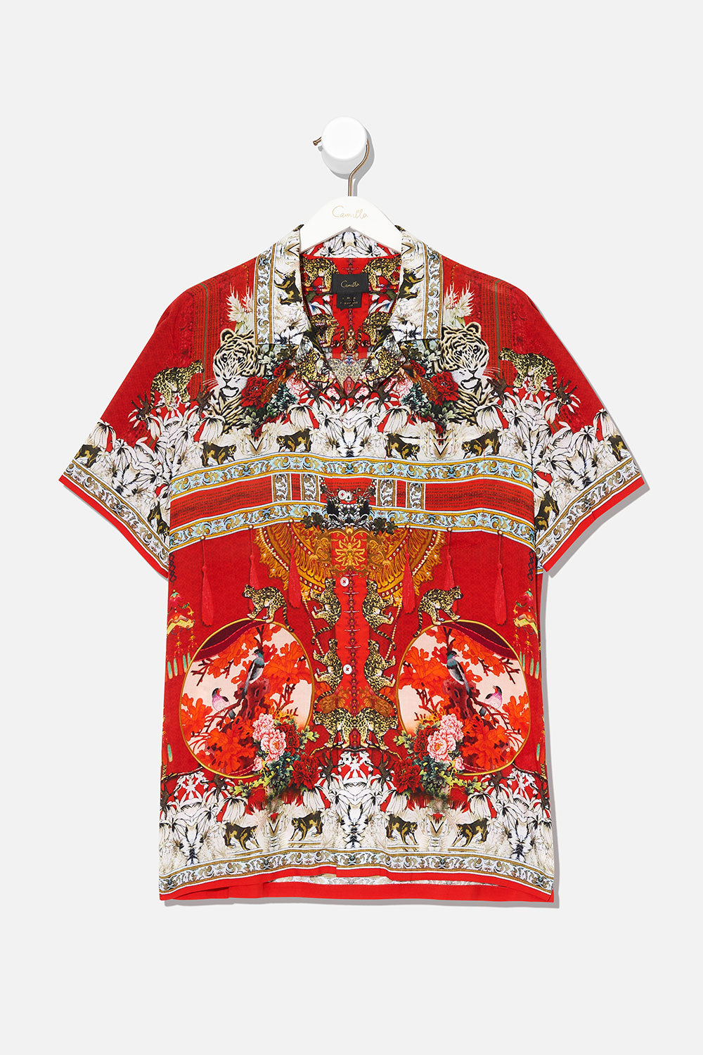 SHORT SLEEVE CAMP COLLARED SHIRT HANGZHOU HOLLYWOOD