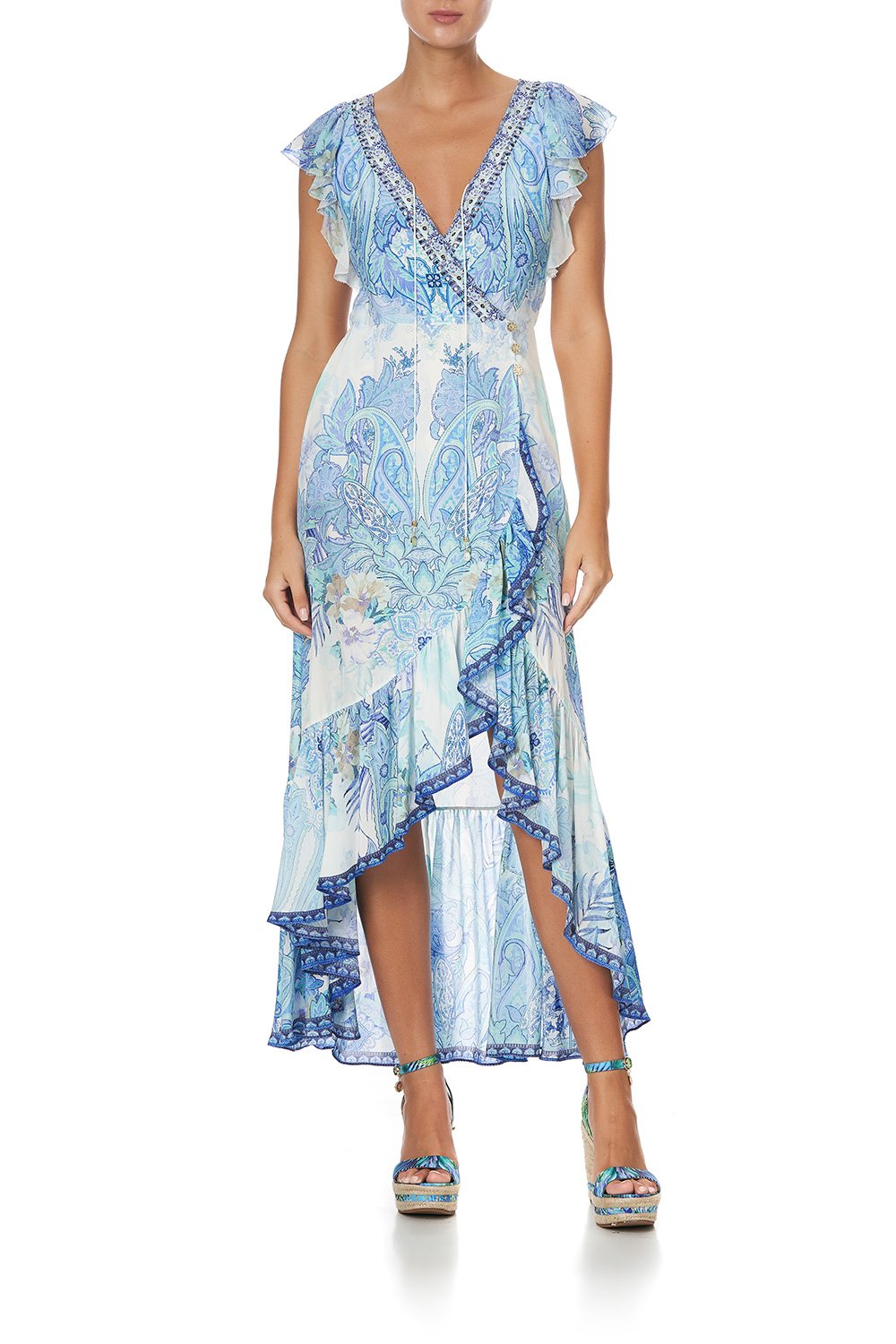 RUFFLE WRAP DRESS CALI DREAMING