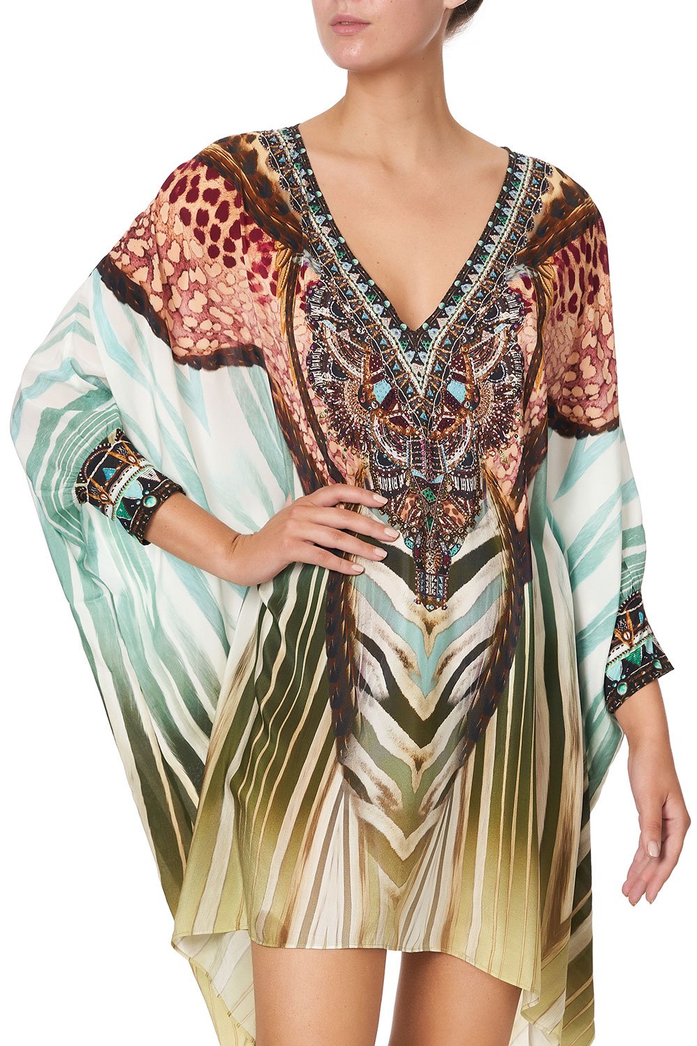 SHORT KAFTAN WITH CUFF UP ON CLOUD NINE