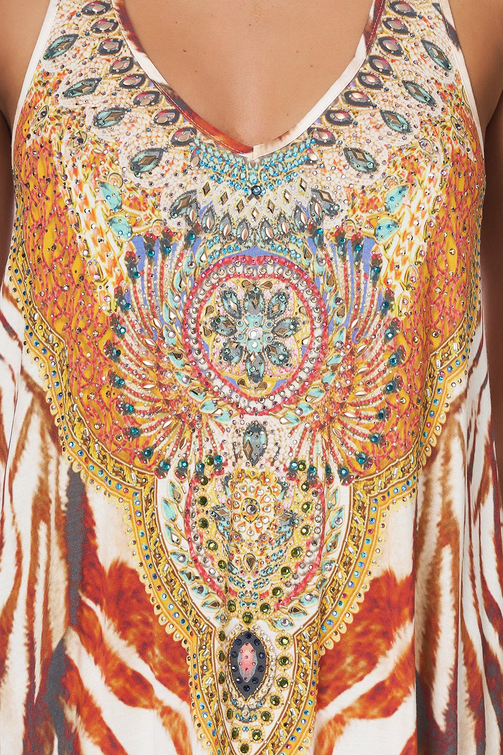 V NECK RACERBACK DRESS SAVANNAH