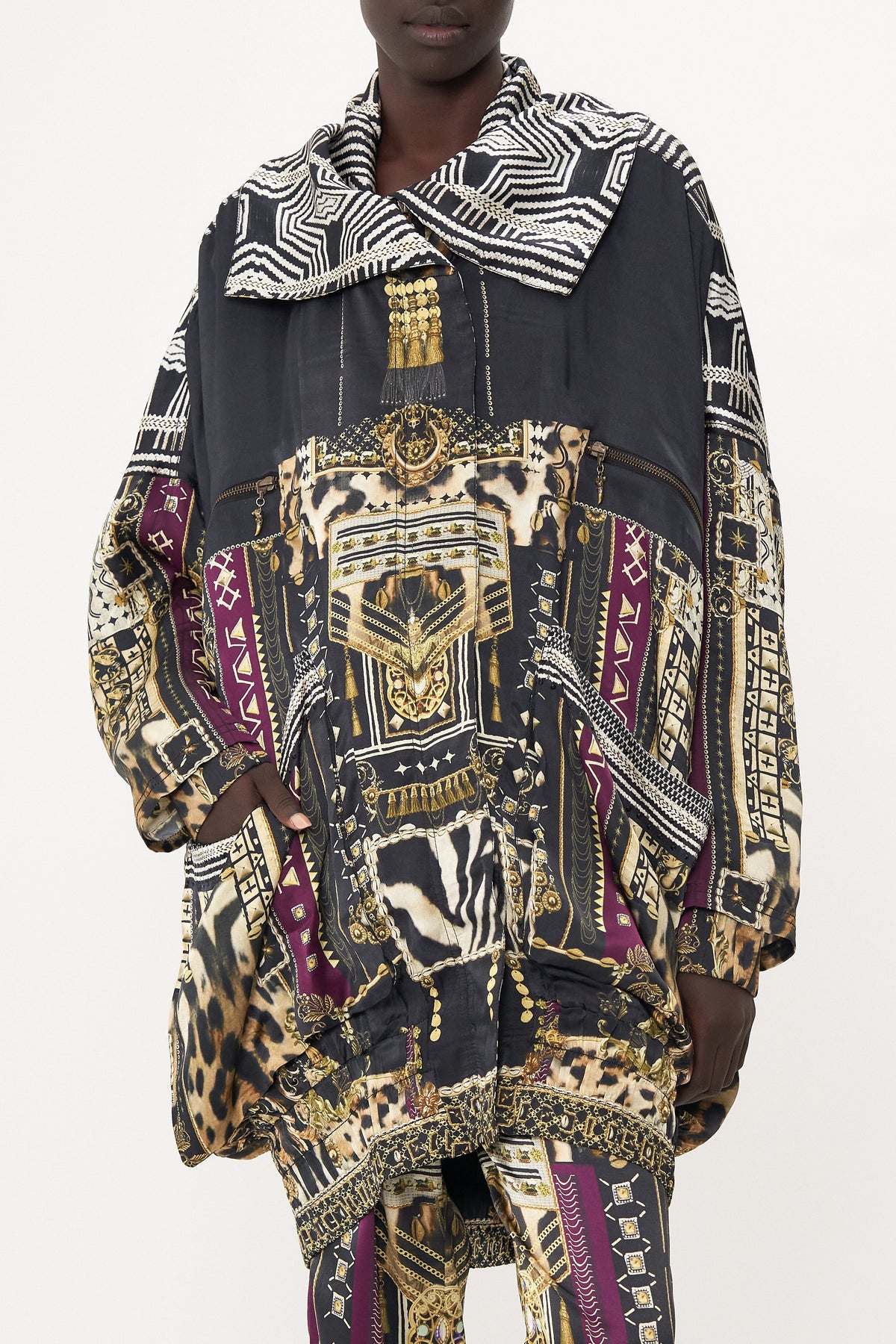 PARKA JACKET WITH RIB DESERT DREAMS