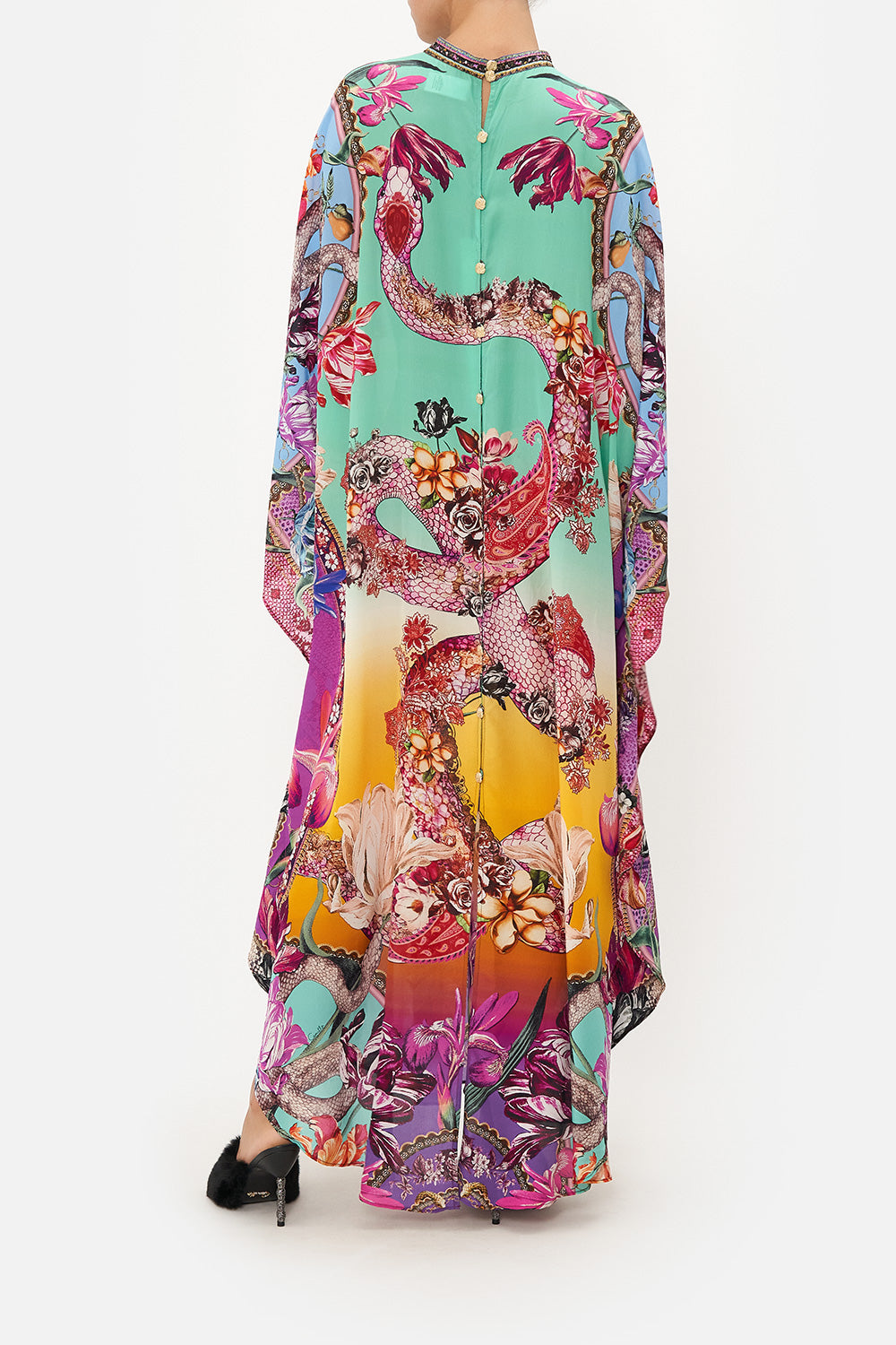 KAFTAN WITH HARDWARE COLLAR STAND VIPER ROOM
