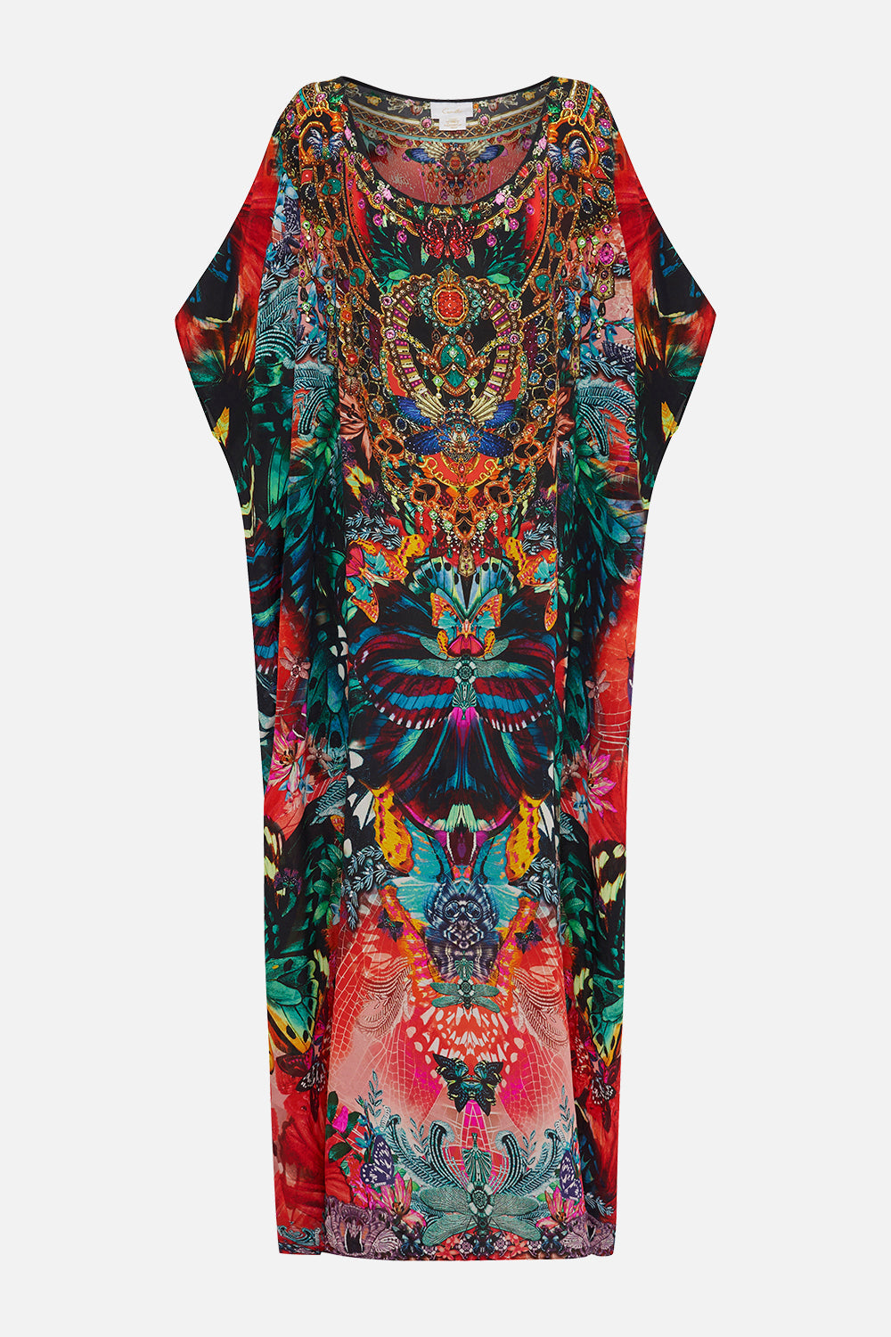 ROUND NECK KAFTAN IN A FLUTTER