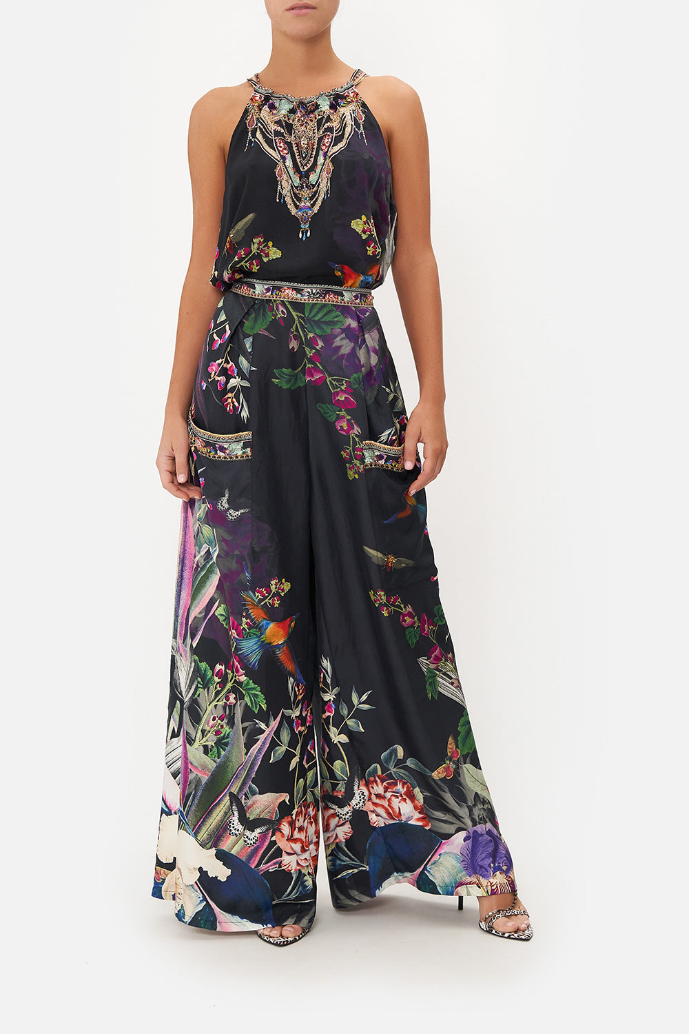 WIDE LEG TROUSER WITH FRONT POCKETS PARADISO PLACE