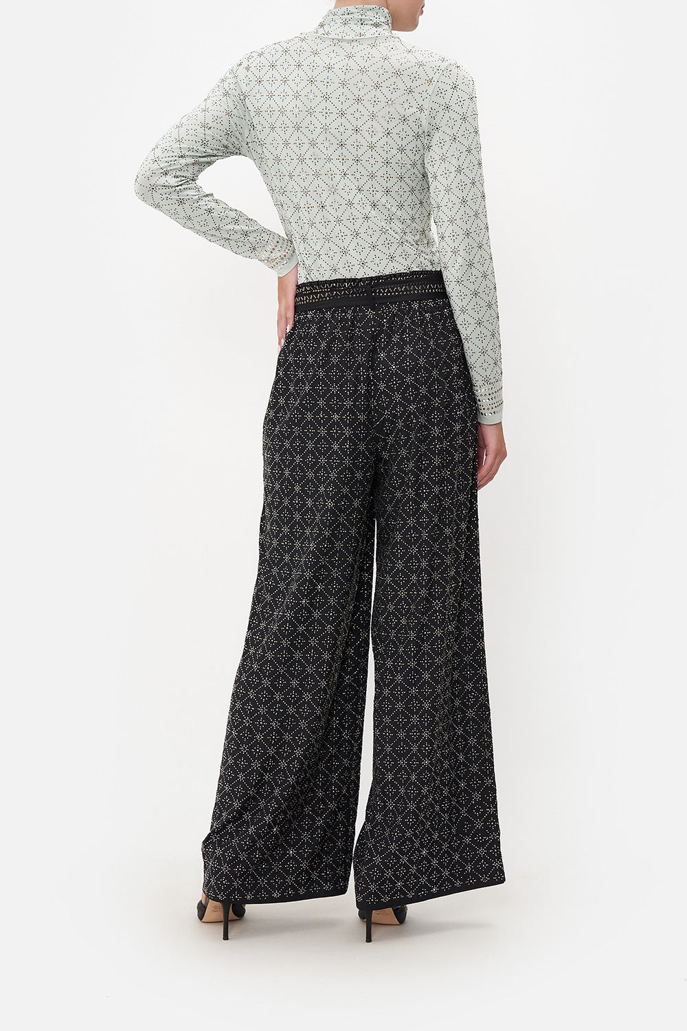 PAPERBAG WAIST WIDE LEG PANT LUXE ESPIRITU
