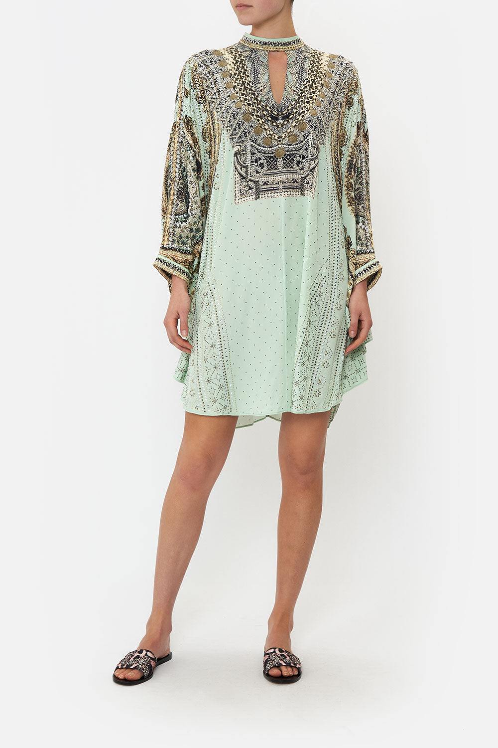 SHORT KAFTAN WITH HIGH NECK FREE ESPIRITU