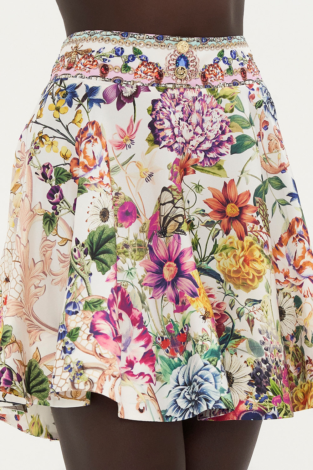 CIRCLE SKIRT WITH WAISTBAND QUEENS BEE HIVE