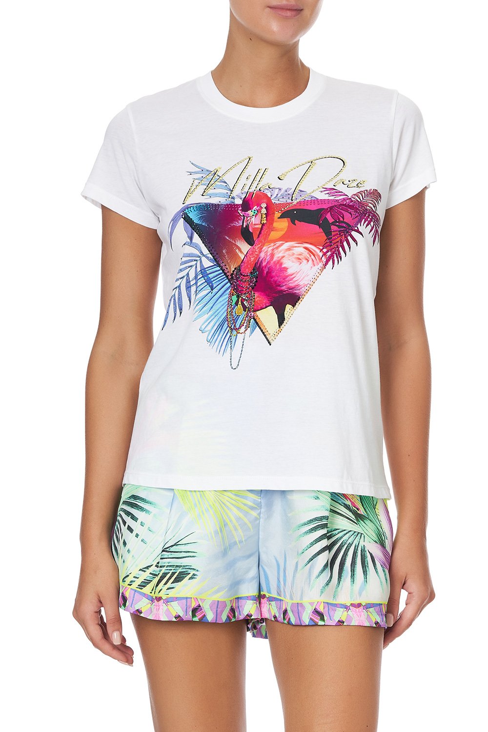 SLIM FIT ROUND NECK T-SHIRT WHATS YOUR VICE